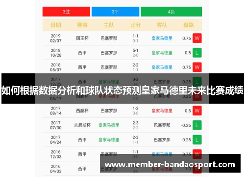 如何根据数据分析和球队状态预测皇家马德里未来比赛成绩