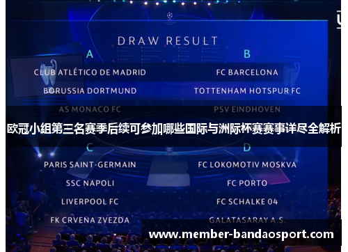 欧冠小组第三名赛季后续可参加哪些国际与洲际杯赛赛事详尽全解析 欧冠小组第三名赛季后续可参加哪些国际与洲际杯赛赛事详尽全解析